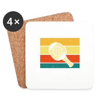 I'm pickleball grandma just like a normal grandma - Dessous de verre (lot de 4) - blanc - Devant