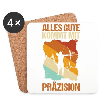 Archery Archery Archery - Coasters (set of 4) - white - Front