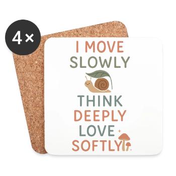 Neurodivergent introvert - Coasters (set of 4) - white - Front