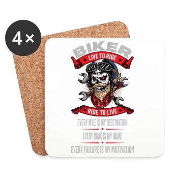 Every Miles is my Destination - Coasters (set of 4) - white - Front