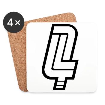 4LIFE - Dessous de verre (lot de 4) - blanc - Devant