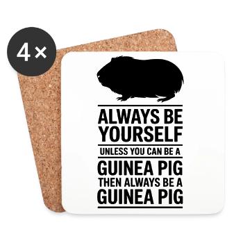 Guinea Pig Sayings Guinea Pig Gift - Coasters (set of 4) - white - Front