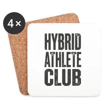 Hybrid Athlete Club Grunge Motivation - Untersetzer (4er-Set) - Weiß - Vorne