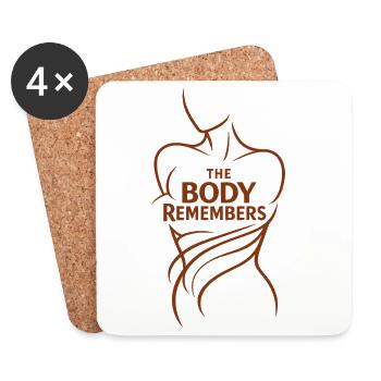 Somatic Healing Somatic Therapy - Coasters (set of 4) - white - Front