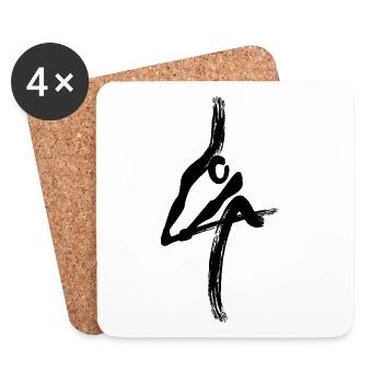 Stroke - Coasters (set of 4) - white - Front