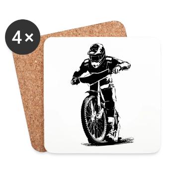Speedway - Moto Speedway - Dessous de verre (lot de 4) - blanc - Devant