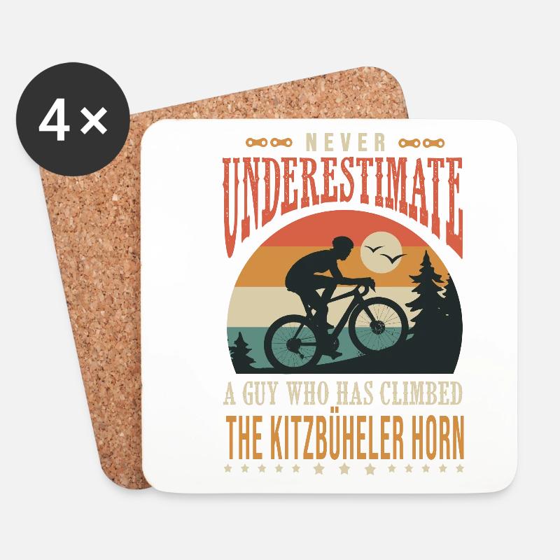 ein Typ, der das Kitzbüheler Horn bestiegen hat - Untersetzer (4er-Set) - Weiß