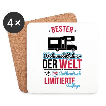 Best motorhome driver in the world - 100% Authentic - Coasters (set of 4) - white - Front