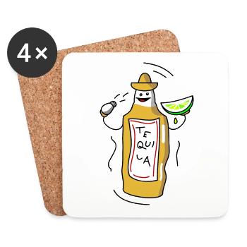 Tequila - Untersetzer (4er-Set) - Weiß - Vorne