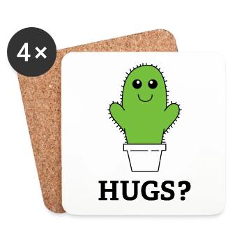 Hugs - Coasters (set of 4) - white - Front