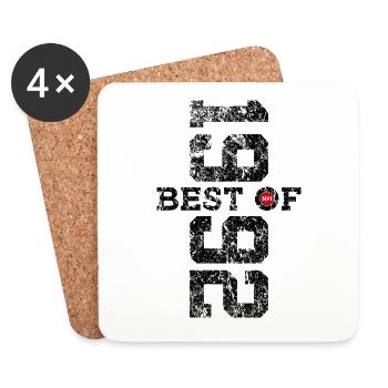 34. GEBURTSTAG BEST OF 1992 - Untersetzer (4er-Set) - Weiß - Vorne