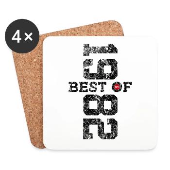 44E ANNIVERSAIRE MEILLEUR DE 1982 - Dessous de verre (lot de 4) - blanc - Devant