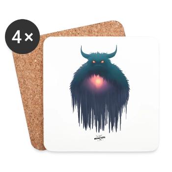 Aura Eater - Coasters (set of 4) - white - Front