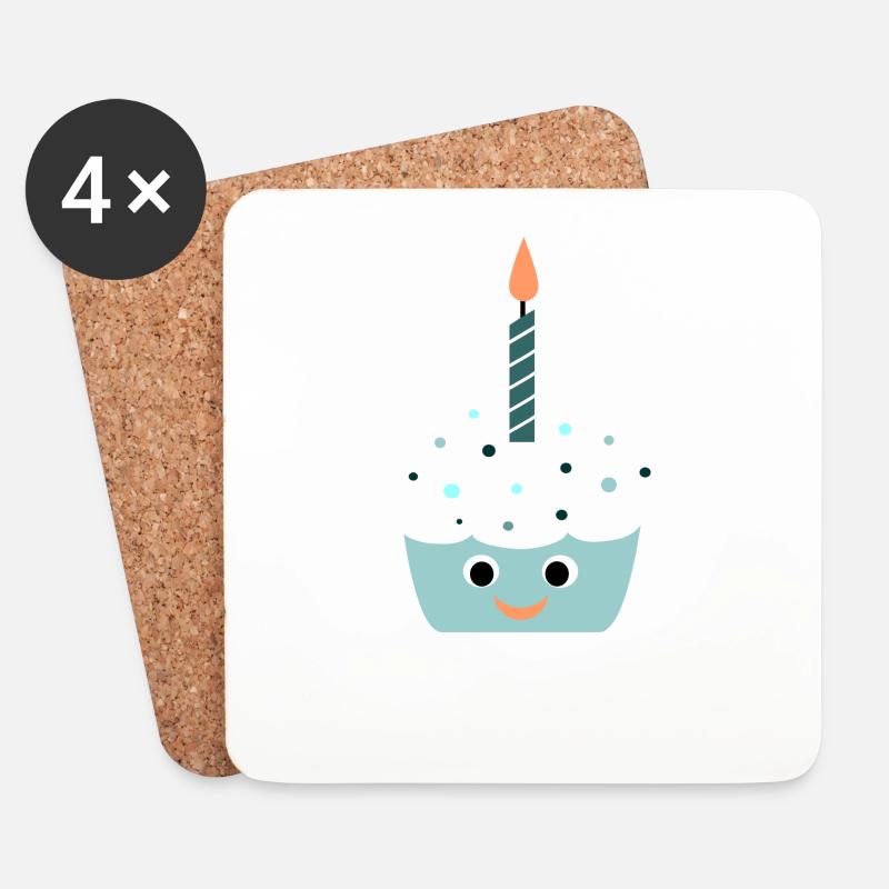 Birthday Boy - Untersetzer (4er-Set) - Weiß