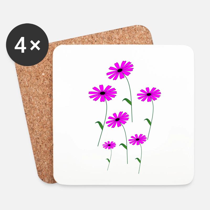 Spring, Spring. - Coasters (set of 4) - white