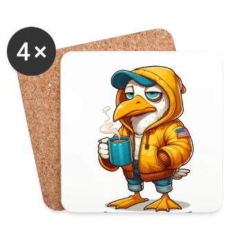 Coffee makes you feel better - Untersetzer (4er-Set) - Weiß - Vorne