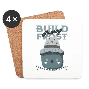 BUILD SNOWY FROST - Coasters (set of 4) - white - Front