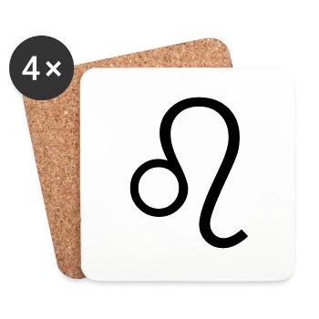 Leo - Coasters (set of 4) - white - Front
