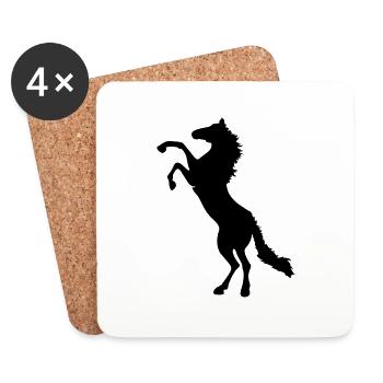 horse - Untersetzer (4er-Set) - Weiß - Vorne