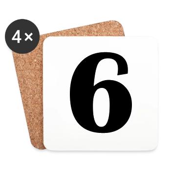 6 - Untersetzer (4er-Set) - Weiß - Vorne