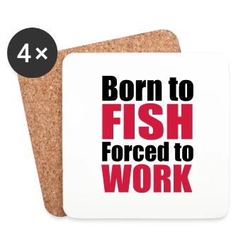 poisson - Dessous de verre (lot de 4) - blanc - Devant