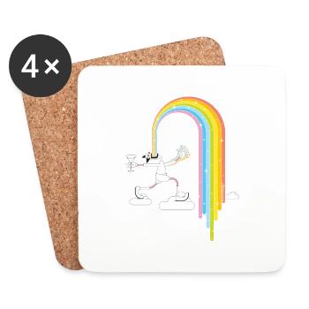 Rainbowmaker - Untersetzer (4er-Set) - Weiß - Vorne