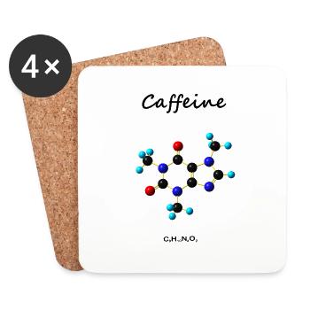 Caffeine - Coasters (set of 4) - white - Front