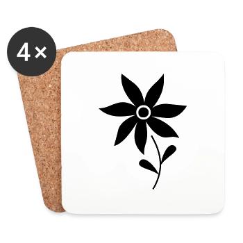 flower - Untersetzer (4er-Set) - Weiß - Vorne
