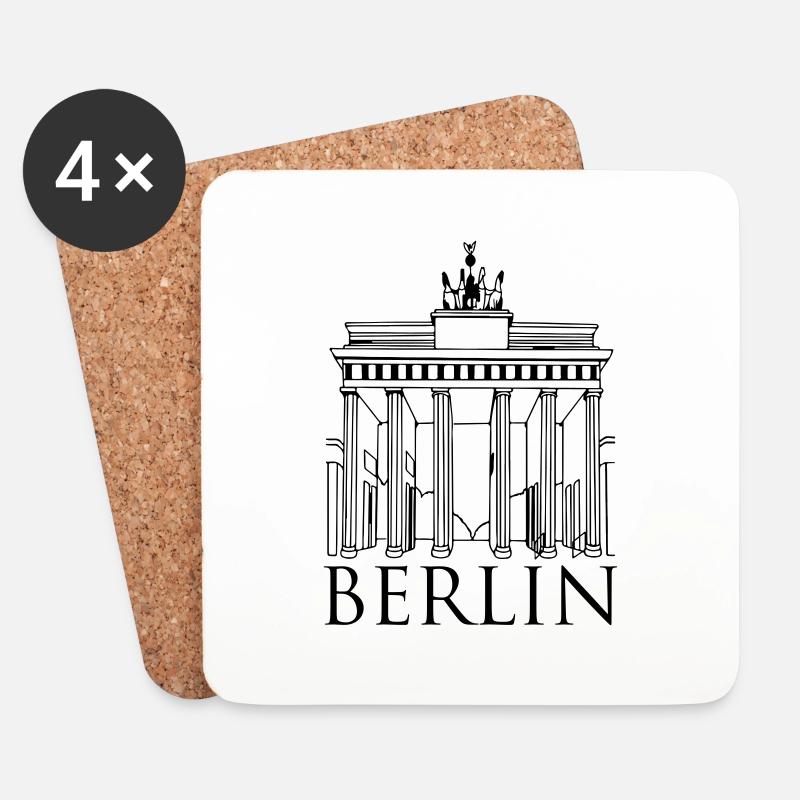 berlin - Untersetzer (4er-Set) - Weiß