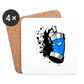 paint2 - Coasters (set of 4) - white - Front