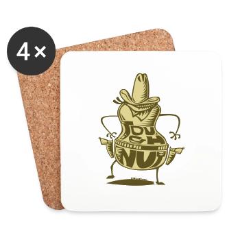 tough nut - Coasters (set of 4) - white - Front