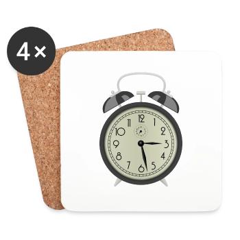 clock time clock time hourglass hourglass40 - Coasters (set of 4) - white - Front