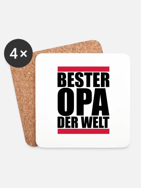 opa - Untersetzer (4er-Set) - Weiß