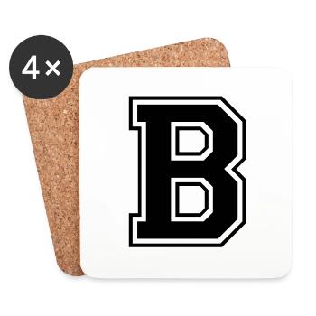 b - Untersetzer (4er-Set) - Weiß - Vorne