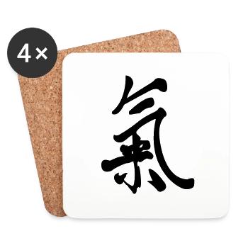 Chi (Qi) - Untersetzer (4er-Set) - Weiß - Vorne