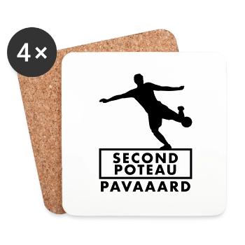 PAVAAARD ! - Dessous de verre (lot de 4) - blanc - Devant