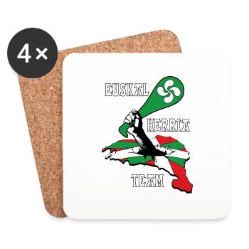 euskal herria design 133 - Coasters (set of 4) - white - Front