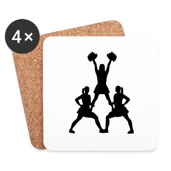 Cheerleader - Coasters (set of 4) - white - Front