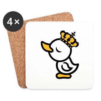 Eitel Koenig Koenigin Princess Chick Crown Arrog - Coasters (set of 4) - white - Front
