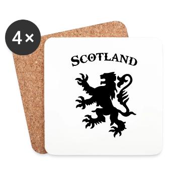 scotland - Coasters (set of 4) - white - Front