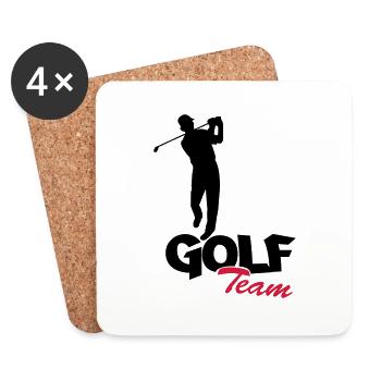 golfer_team2 - Untersetzer (4er-Set) - Weiß - Vorne