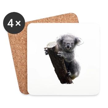 Koala - Untersetzer (4er-Set) - Weiß - Vorne