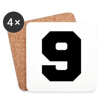 9 - Untersetzer (4er-Set) - Weiß - Vorne