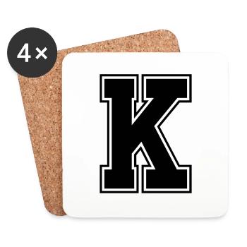 k_symbol - Coasters (set of 4) - white - Front