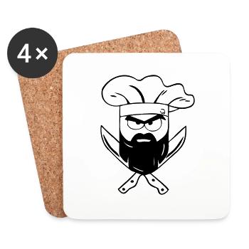 Cook Cube - Dessous de verre (lot de 4) - blanc - Devant