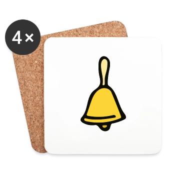 Bell jar - Coasters (set of 4) - white - Front
