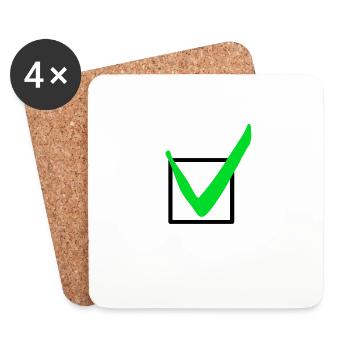 hook - Coasters (set of 4) - white - Front