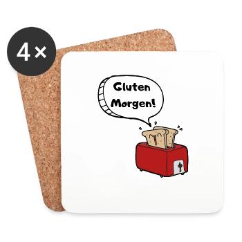 Gluten Morgen - Untersetzer (4er-Set) - Weiß - Vorne