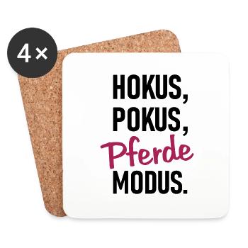 Pferdemodus - Untersetzer (4er-Set) - Weiß - Vorne