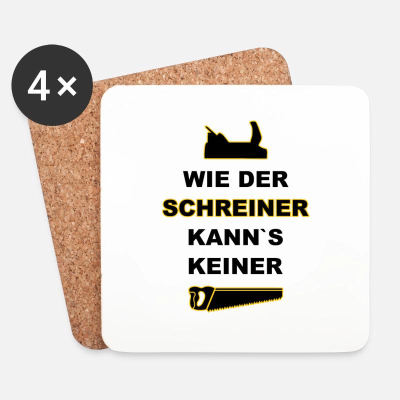 Schreiner - Untersetzer (4er-Set) - Weiß